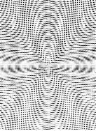 Téléchargez les illustrations : Abstrait grunge fond pointillé en couleurs noir et blanc, illustration vectorielle - en licence libre de droit