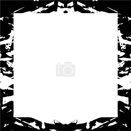 Illustration for Abstract square frame background, grunge texture, vector illustration - Royalty Free Image