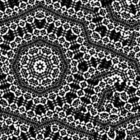 Illustration for Abstract black and white digital wallpaper - Royalty Free Image