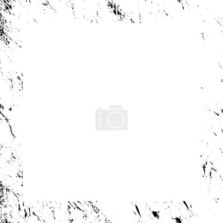 Illustration for Square border in grungy textured style for images framing - Royalty Free Image
