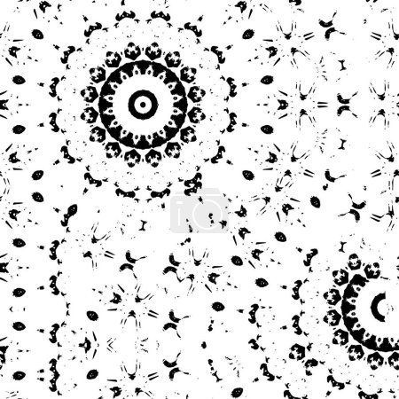 Ilustración de Patrón geométrico para fondo blanco y negro, impresión o póster. ilustración vectorial. diseño gráfico, fondo abstracto - Imagen libre de derechos