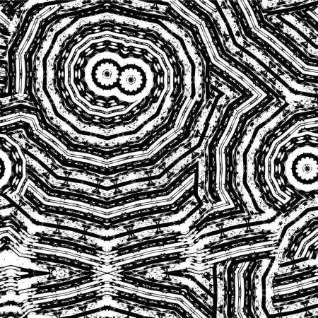 Ilustración de Fondo grunge abstracto. Textura monocromática. vector ilustración patrón - Imagen libre de derechos