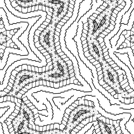 Ilustración de Vector moderno patrón abstracto fondo - Imagen libre de derechos