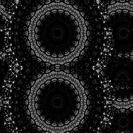 Illustration for Abstract pattern background. monochrome texture. black and white textured background. - Royalty Free Image