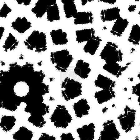 Illustration for Black and white grunge background. abstract surface design. - Royalty Free Image