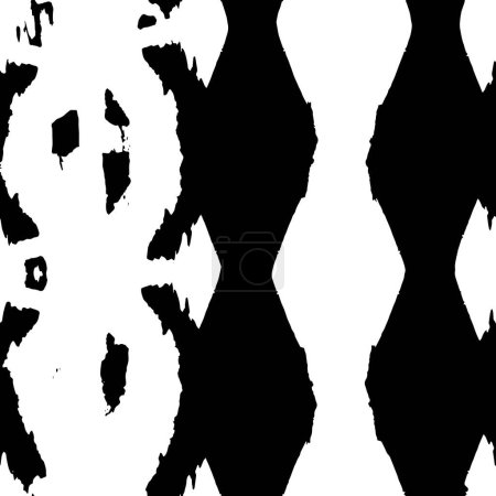 Téléchargez les illustrations : Abstrait fond grunge noir et blanc. texture monochrome. - en licence libre de droit