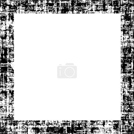 Ilustración de Fondo blanco con marco negro grunge para el diseño - Imagen libre de derechos