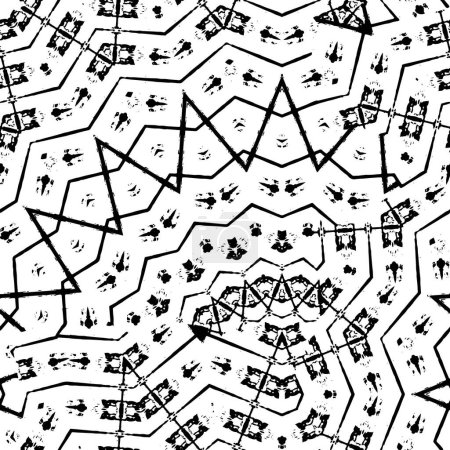 Illustration for Geometric seamless pattern, abstract illustration - Royalty Free Image