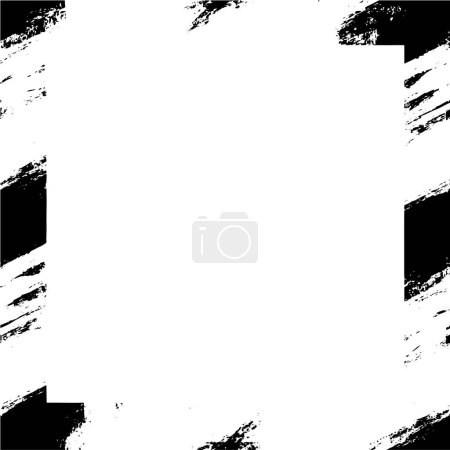 Foto de Marco grunge negro sobre fondo blanco - Imagen libre de derechos