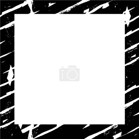 Photo for Black grunge frame on white background - Royalty Free Image