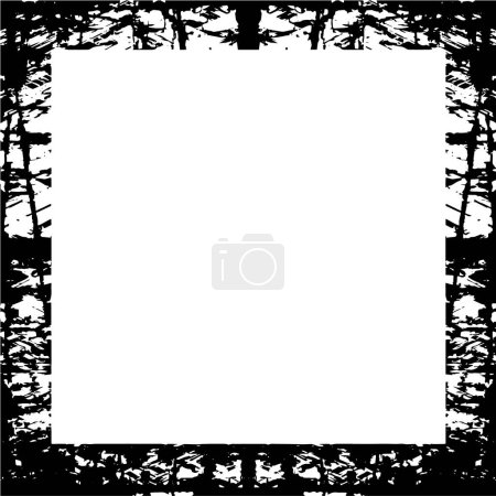 Ilustración de Marco grunge negro sobre fondo blanco. Ilustración de angustia simplemente coloque sobre el objeto para crear efecto grunge. - Imagen libre de derechos