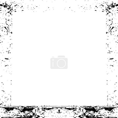 Ilustración de Marco grunge negro sobre fondo blanco. Ilustración de angustia simplemente coloque sobre el objeto para crear efecto grunge. - Imagen libre de derechos