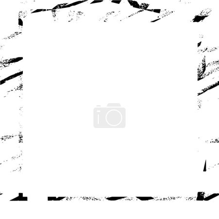 Foto de Fondo de marco grunge en blanco y negro, ilustración vectorial - Imagen libre de derechos