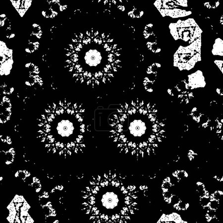 Illustration for Abstract grunge texture, black and white colored wallpaper - Royalty Free Image
