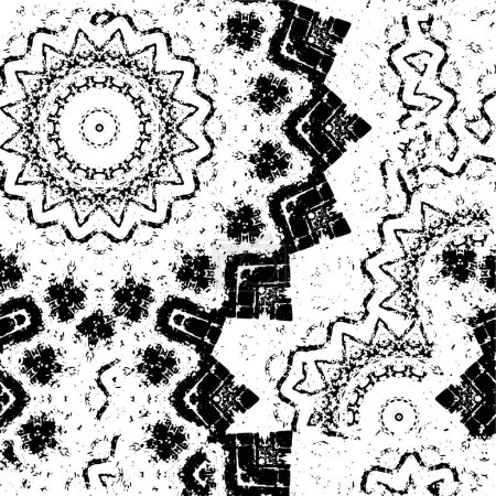 Ilustración de Fondo grunge abstracto en colores blanco y negro - Imagen libre de derechos