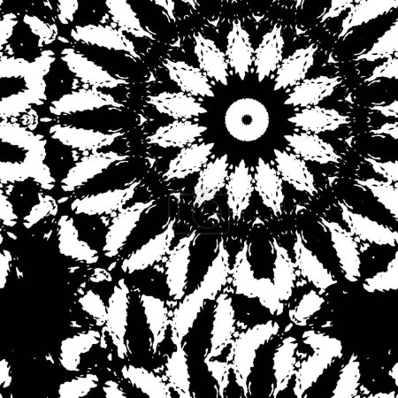 Illustration for Abstract black and white background, vector illustration - Royalty Free Image
