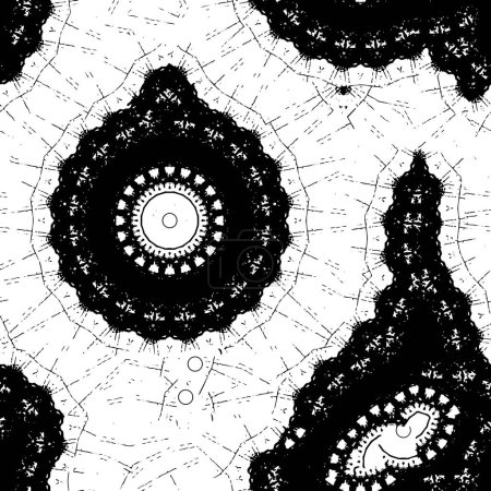 Ilustración de Seamless background with abstract pattern of ethnic ornament. - Imagen libre de derechos