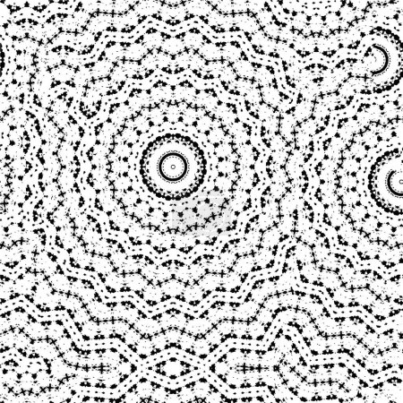 Illustration for Seamless vector pattern. decorative background in monochrome style. - Royalty Free Image