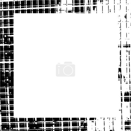 Illustration for Distressed frame of cracked concrete - Royalty Free Image