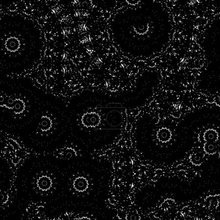 Ilustración de Grunge black and white texture. vintage template. dark messy background. vector illustration - Imagen libre de derechos
