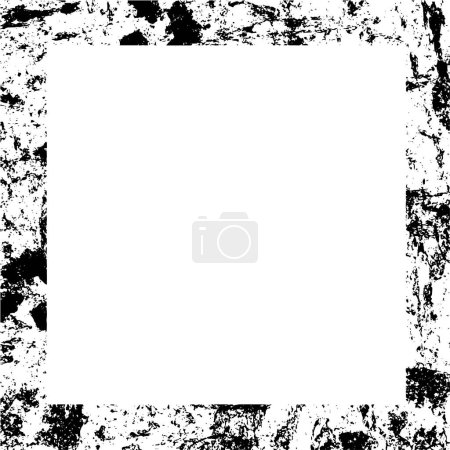 Illustration for Distressed frame of cracked concrete - Royalty Free Image