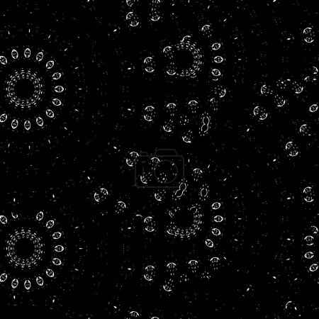 Téléchargez les illustrations : Vector seamless pattern with hand - drawn bubbles and dots. - en licence libre de droit