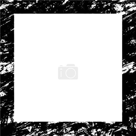 Illustration for Abstract monochrome background. Black and white vector illustration, geometrical pattern - Royalty Free Image
