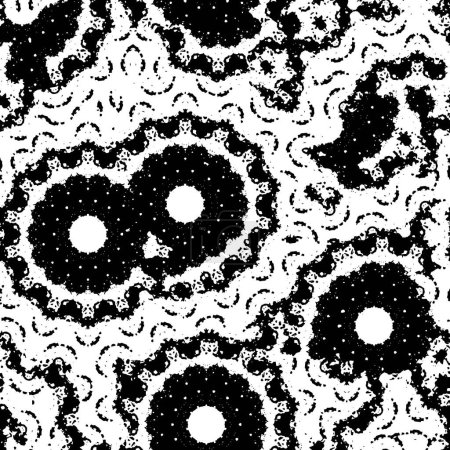 Ilustración de Fondo monocromo abstracto. Ilustración vectorial en blanco y negro, patrón - Imagen libre de derechos