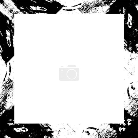 Illustration for Frame with messy splatters and stains, abstract wallpaper - Royalty Free Image