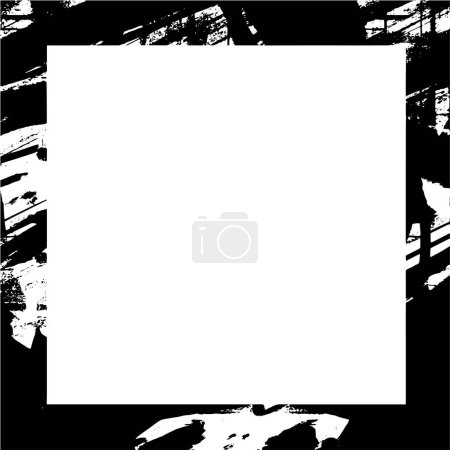 Illustration for Distressed overlay frame of cracked concrete - Royalty Free Image