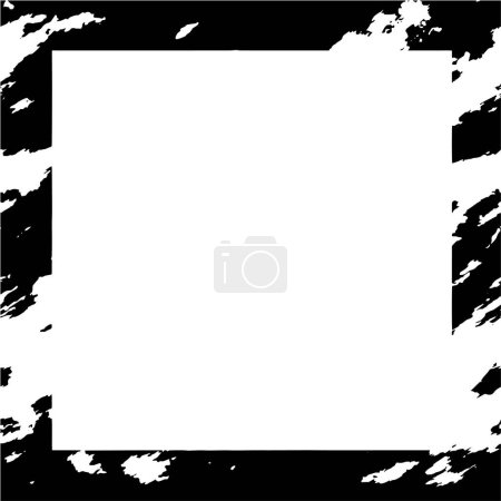 Illustration for Distressed overlay frame of cracked concrete - Royalty Free Image