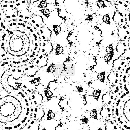 Ilustración de Fondo abstracto. textura monocromática. patrón de líneas en blanco y negro - Imagen libre de derechos