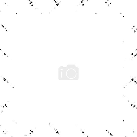 Ilustración de Marco grunge. Plantilla de fondo blanco y negro. - Imagen libre de derechos