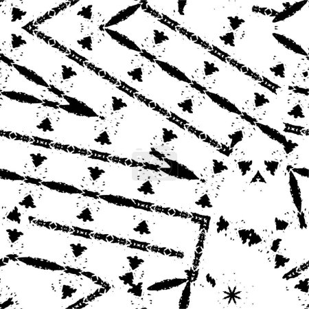 Ilustración de Fondo abstracto. textura monocromática. patrón de líneas en blanco y negro - Imagen libre de derechos