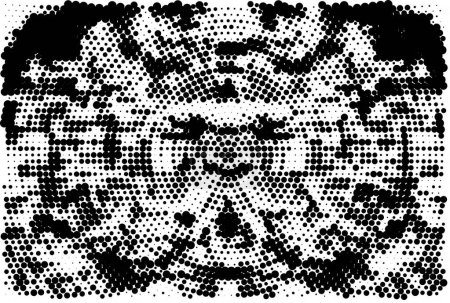 Ilustración de Vector sin costuras patrón en blanco y negro. patrón abstracto geométrico moderno - Imagen libre de derechos