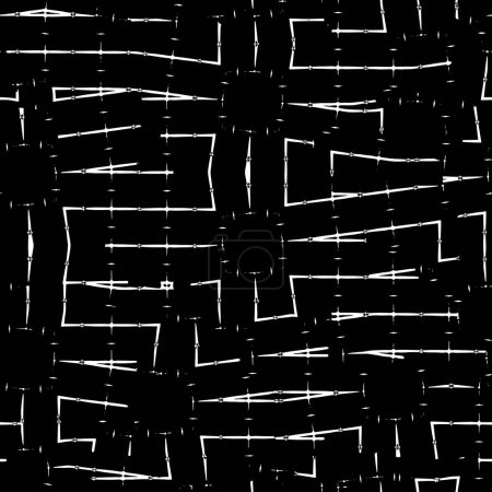 Ilustración de Grunge textura de angustia en blanco y negro. plantilla para el diseño. superposición de angustia. fondo sucio. ilustración vectorial abstracta. crear textura gruñona artística - Imagen libre de derechos