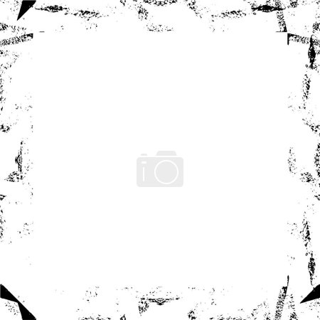 Illustration for Abstract black and white background, texture. vector illustration. - Royalty Free Image