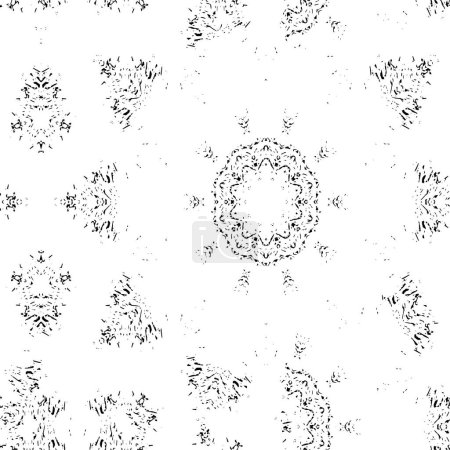 Illustration for Abstract black and white background, texture. vector illustration. - Royalty Free Image