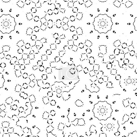 Illustration for Decorative texture. monochrome abstract black and white background - Royalty Free Image