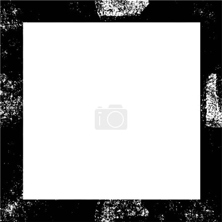 Illustration for Abstract design grunge black frame, white background - Royalty Free Image