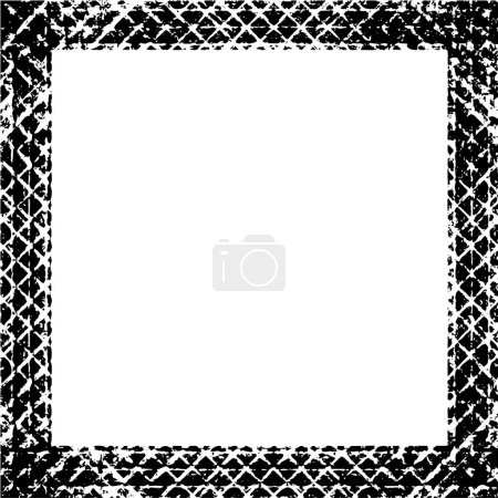 Téléchargez les illustrations : Conception abstraite Grunge cadre noir, fond blanc - en licence libre de droit