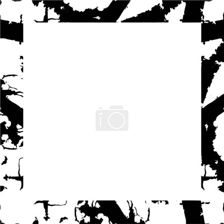 Illustration for Abstract black frame on white background, space for text - Royalty Free Image
