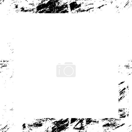 Téléchargez les illustrations : Cadre mosaïque noir sur fond blanc - en licence libre de droit