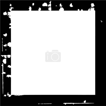 Illustration for Black mosaic frame on a white background - Royalty Free Image