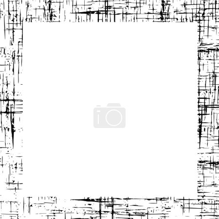Illustration for Abstract grunge frame on white background. - Royalty Free Image