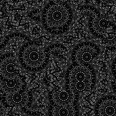 Illustration for Black and white geometric mandala background - Royalty Free Image