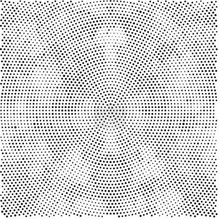 Ilustración de Fondo grunge abstracto en colores blanco y negro, patrón punteado, ilustración vectorial - Imagen libre de derechos