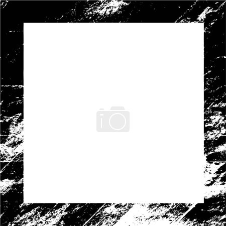 Illustration for Grunge frame for postcards, wrapping. monochrome design. vector illustration - Royalty Free Image