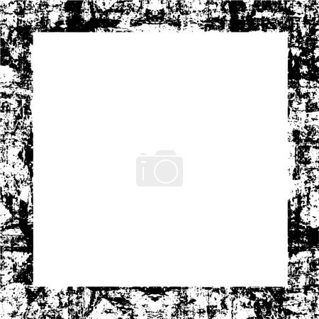 Illustration for Grunge border frame with white background - Royalty Free Image