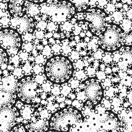 Illustration for Seamless pattern with snowflakes. vector background. - Royalty Free Image